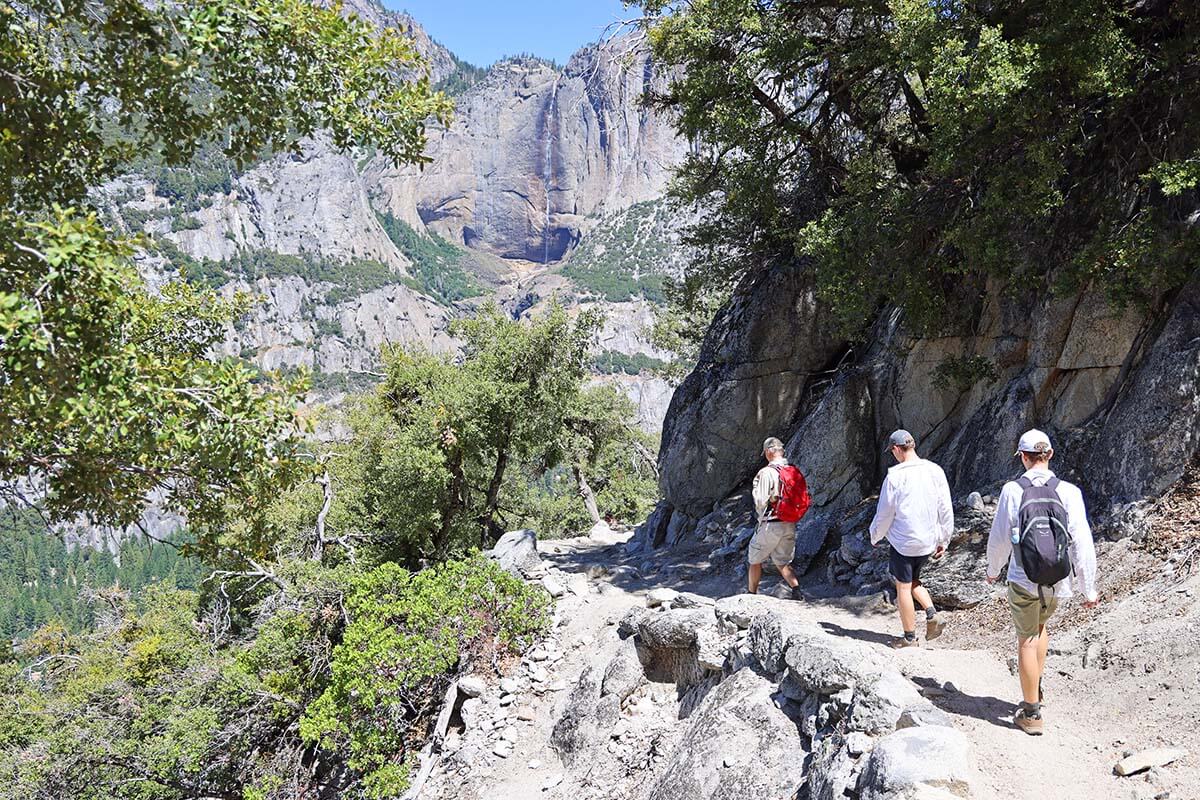 Upper Yosemite Fall as seen from the Four Mile Trail.