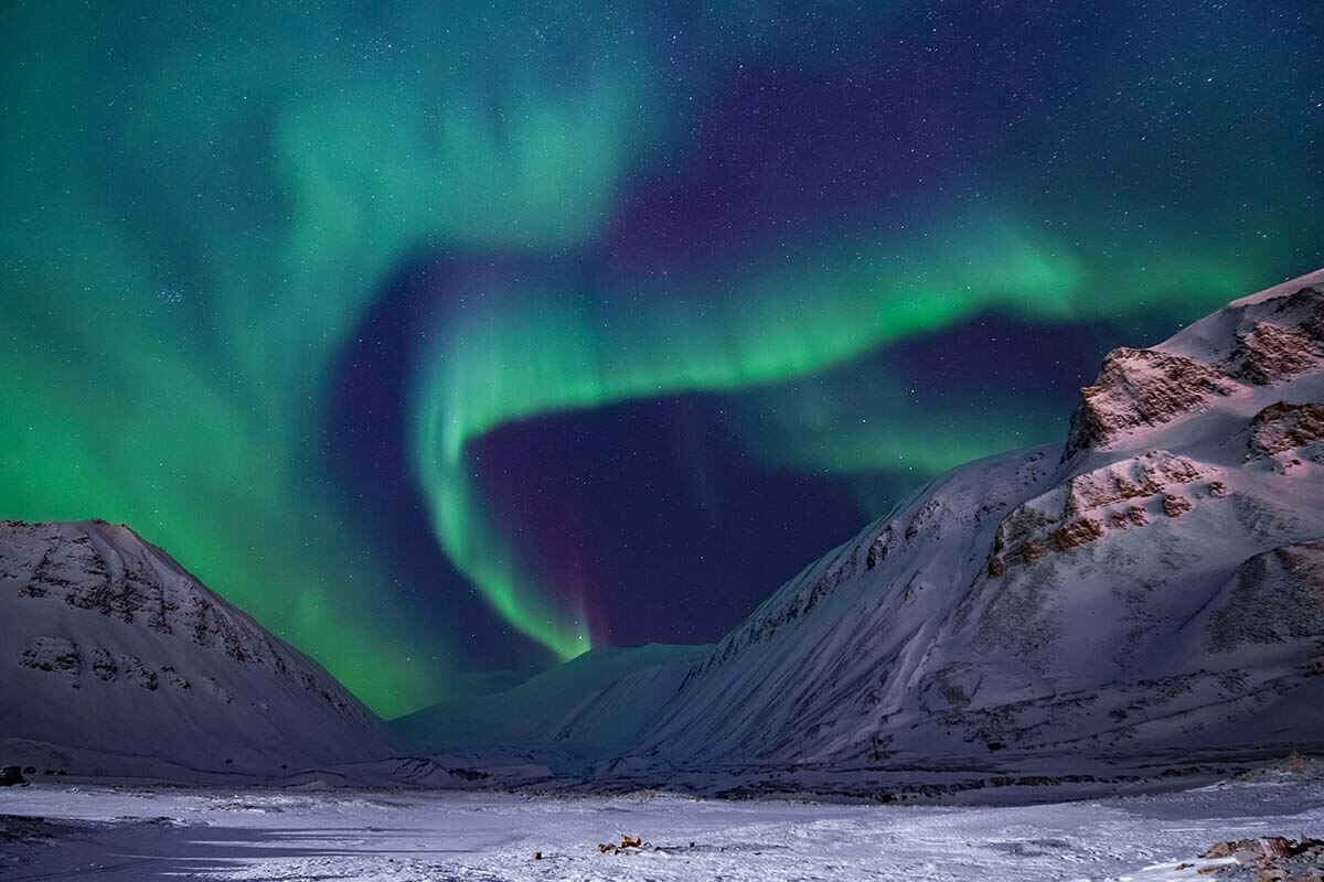 Svalbard - best places to see auroras in the world