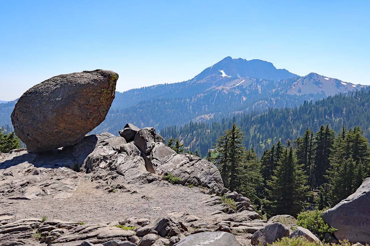 View from the Bumpass Hell Parking Area in Lassen Volcanic National Park