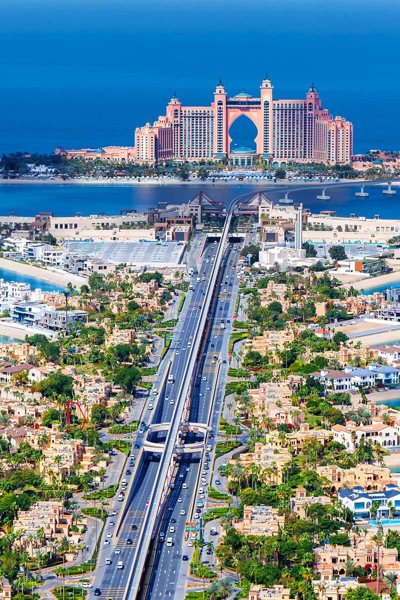 Atlantis The Palm Hotel on Palm Jumeirah Island in Dubai UAE