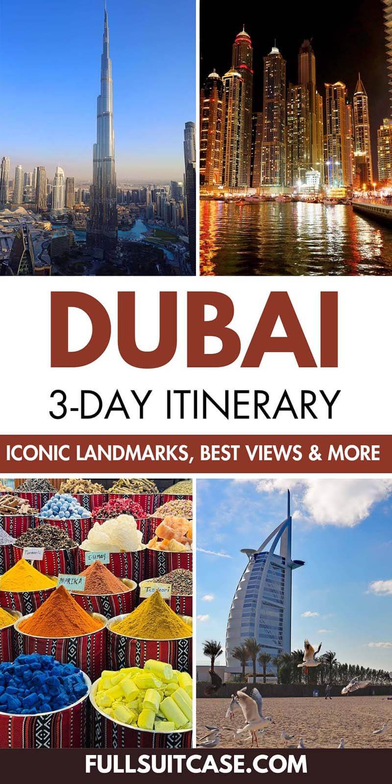 Dubai 3-day itinerary - iconic landmarks, best views, desert adventures, and more