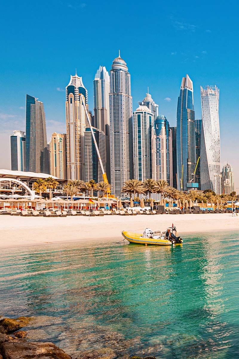Dubai Marina and JBR Beach - top area to stay in Dubai