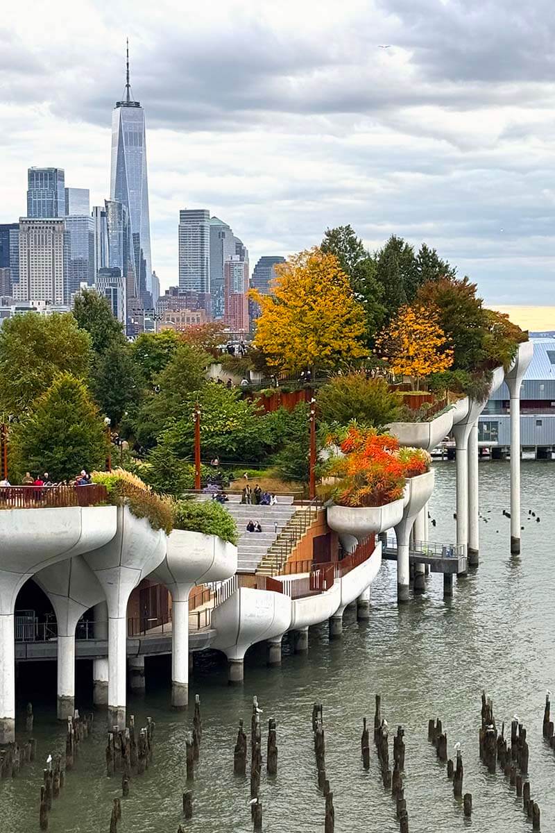 Little Island - cool places to visit in New York City with teens