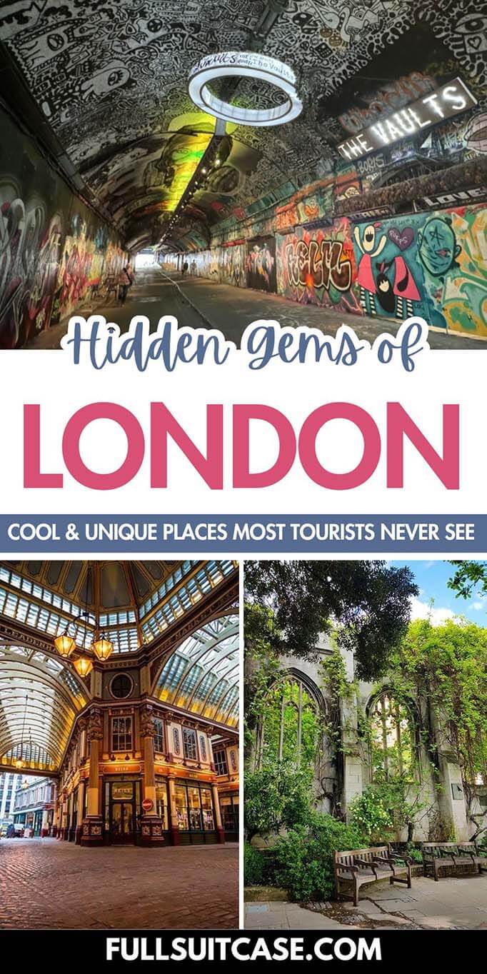 London hidden gems and unique places most tourists don't know about