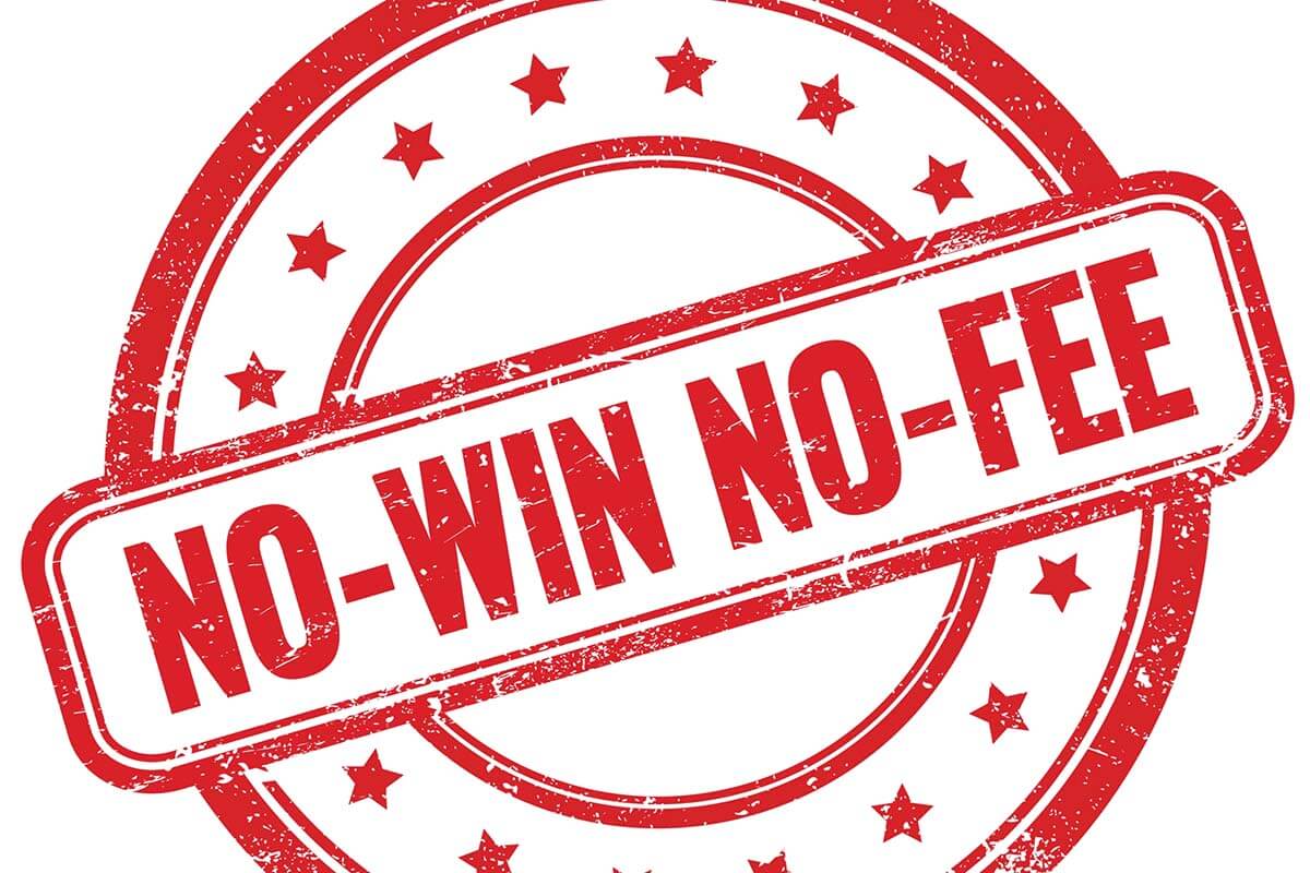 No-win no-fee sign