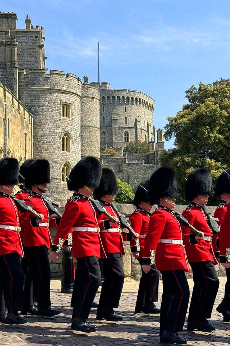 Royal Guard at Windsor Castle near London UK