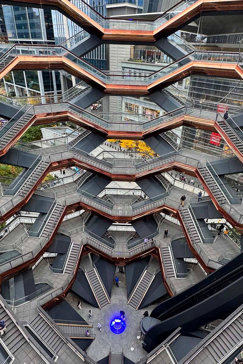 The Vessel at Hudson Yards in New York in the fall