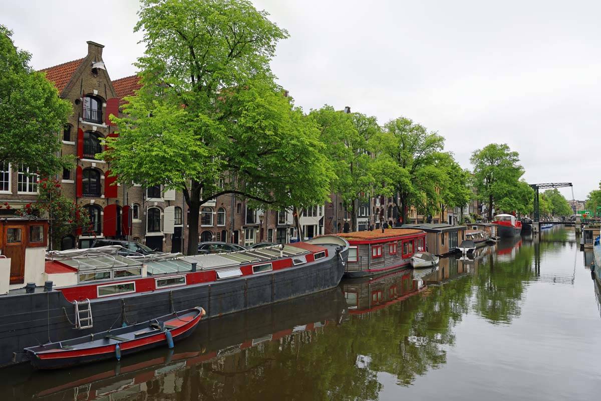 Amsterdam canals in late spring - end of May
