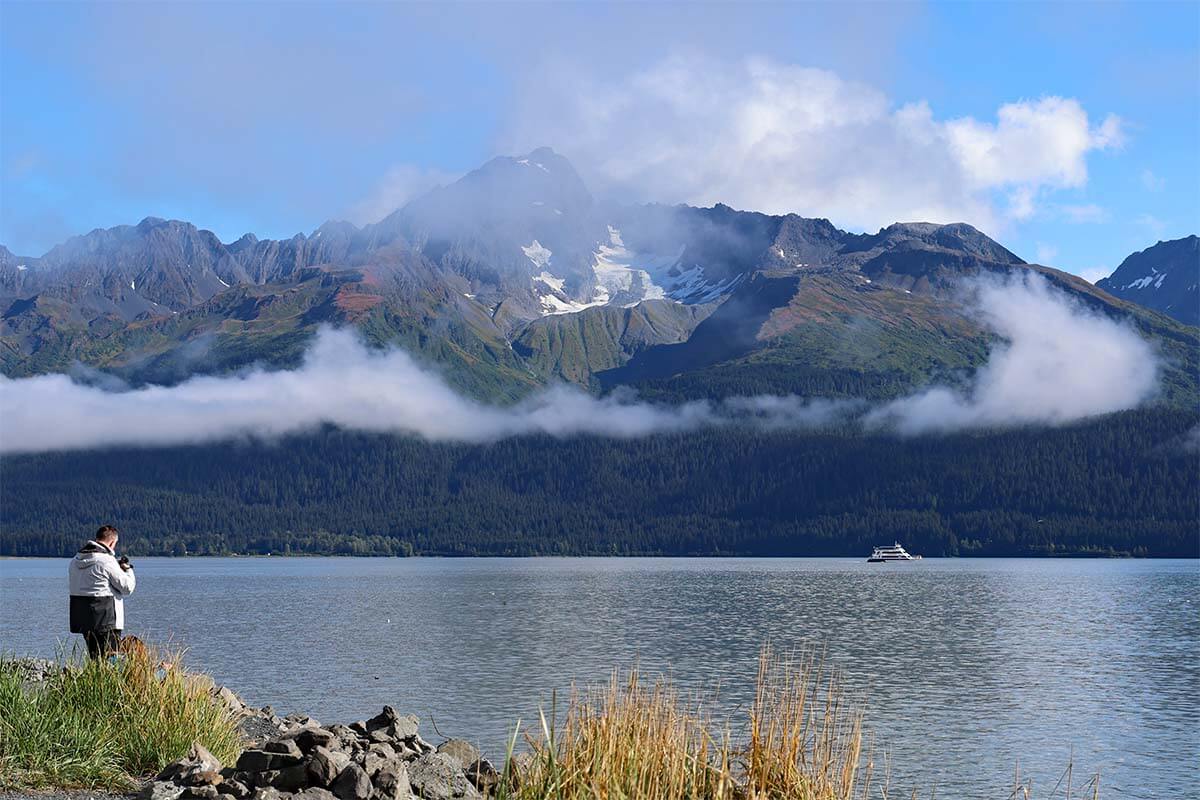 Kenai Fjords scenery in Seward Alaska USA
