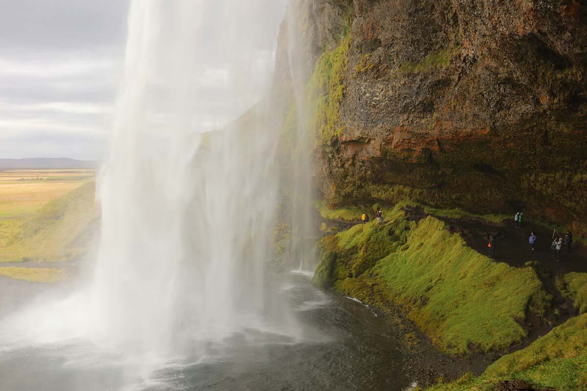 Seljalandsfoss waterfall along the Ring Road in Iceland