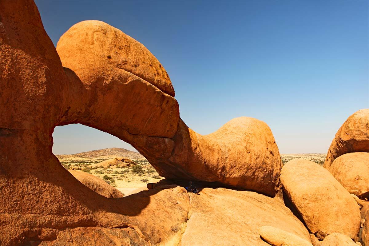 Spitzkoppe area in Namibia