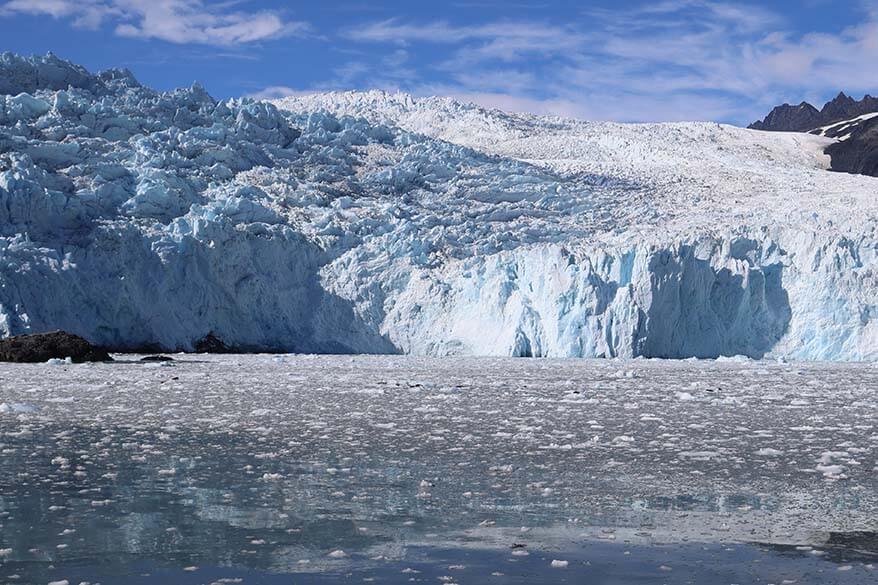 Tidal glacier in Kenai Fjords, Alaska