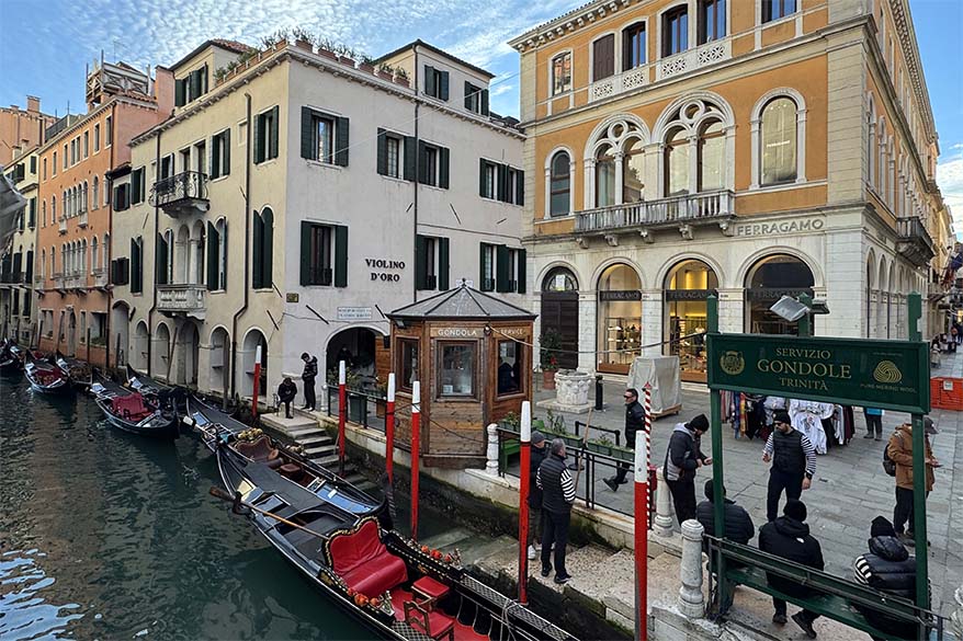 Venice gondola station Trinita