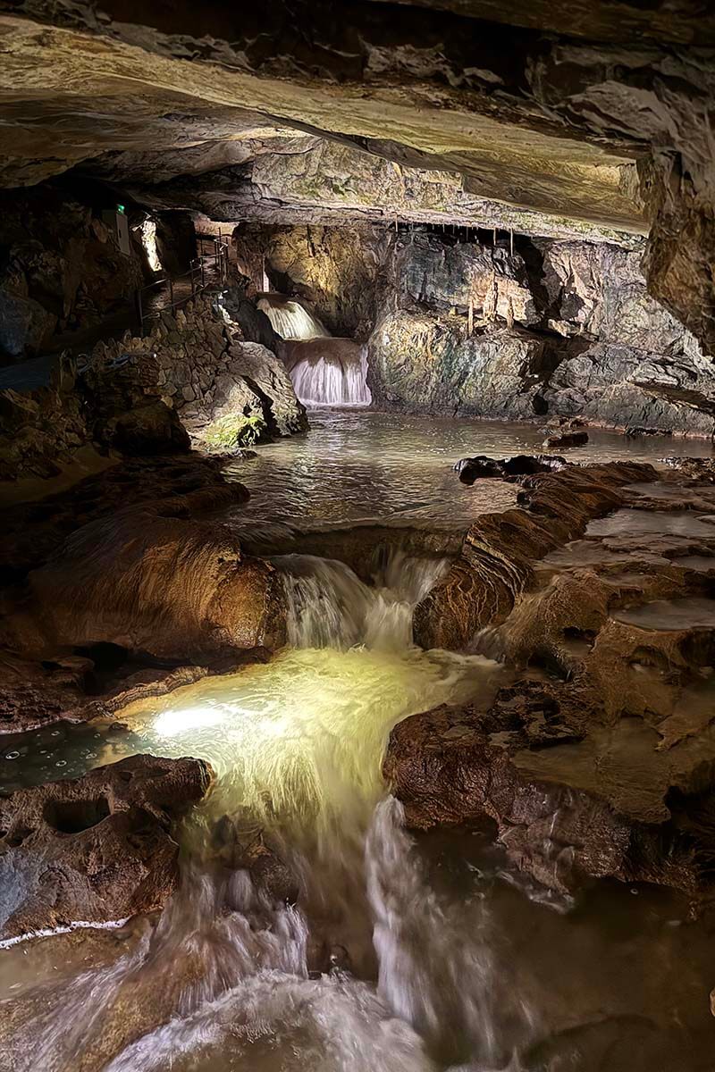 Milton Grotto inside the St. Beatus Caves in Switzerland