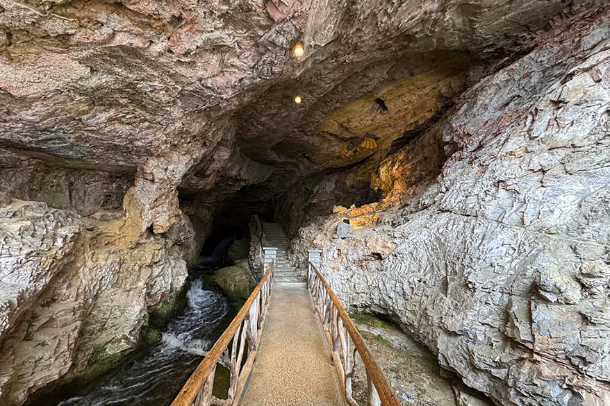 St Beatus Caves at Lake Thun near Interlaken in Switzerland