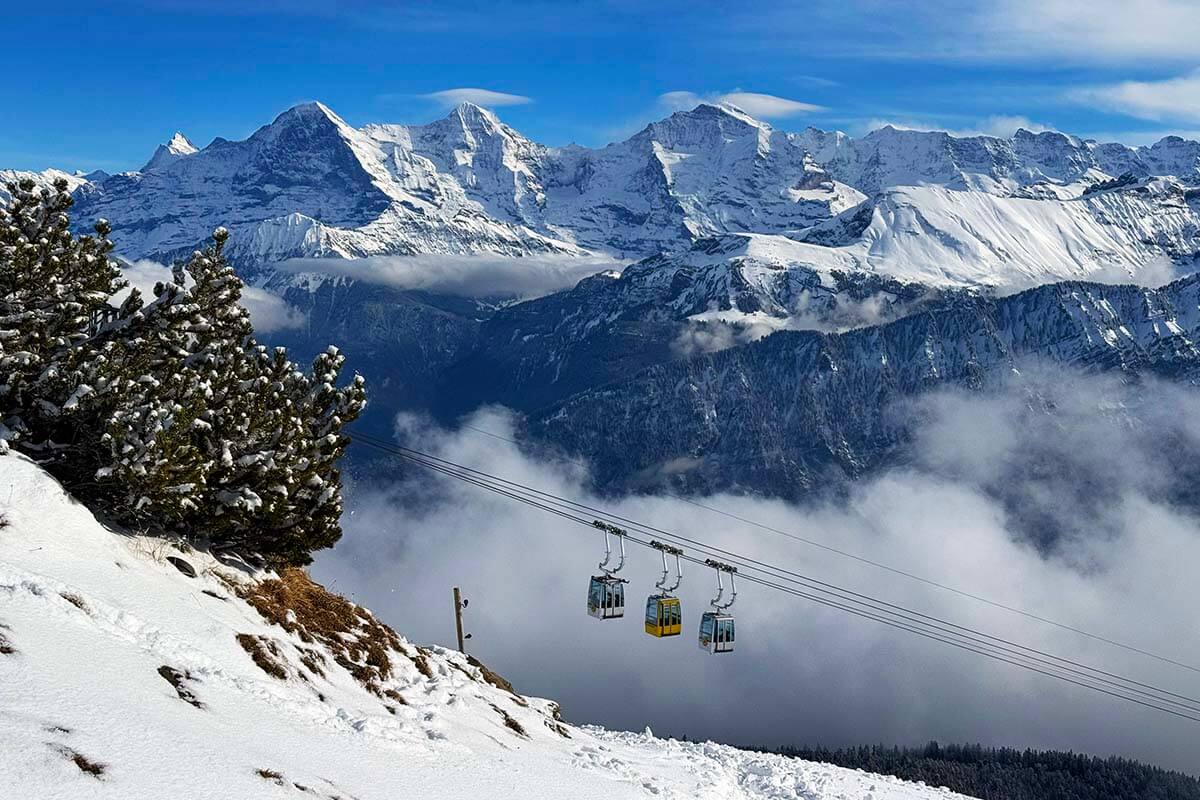 Niederhorn - one of the top places to visit in Interlaken in winter