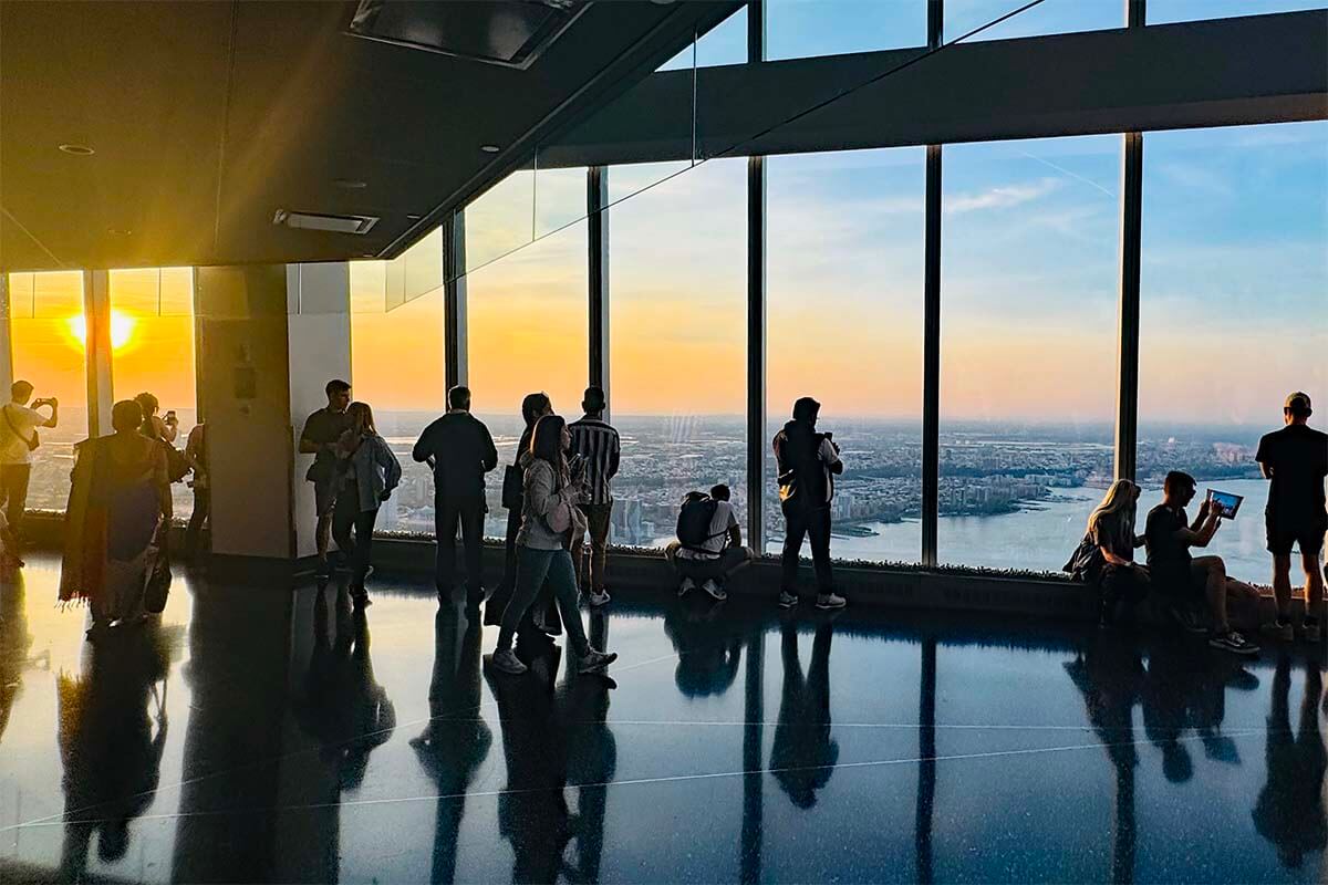 One World Observatory at sunset - included with the New York Explorer Pass