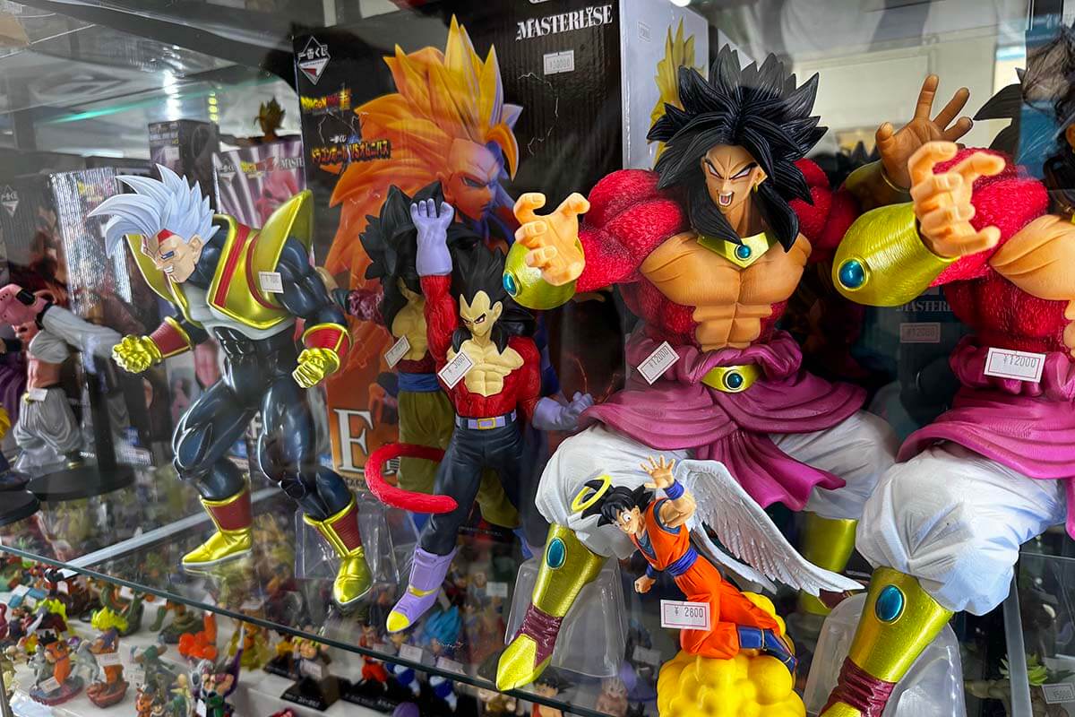 Anime figurines shop in Akihabara Electric Town in Tokyo