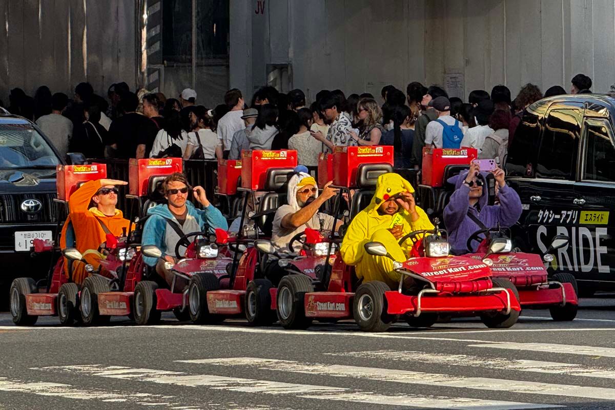 Go Karts at Shibuya Crossing in Tokyo