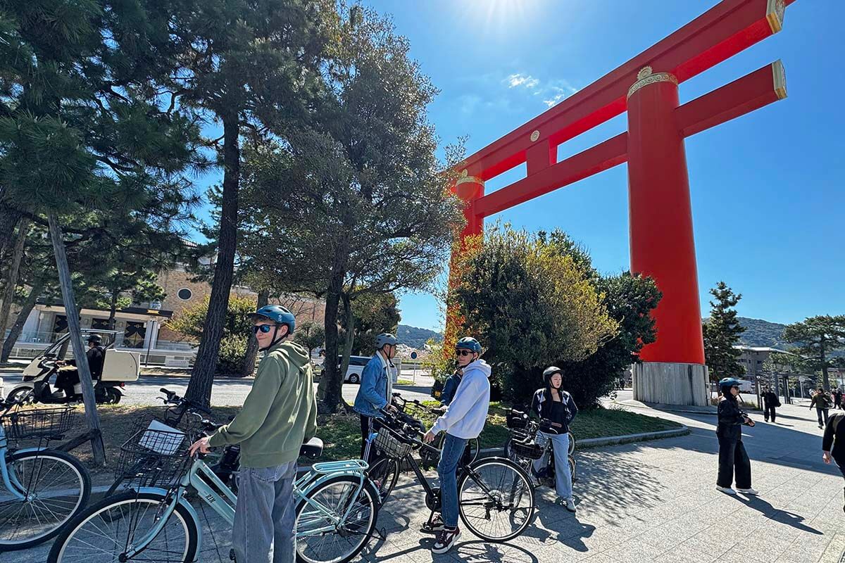 Japan with teens - Kyoto bike tour