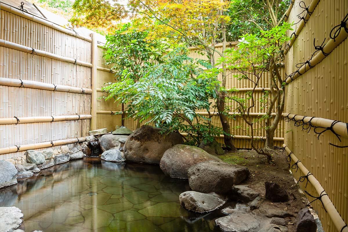 Japanese onsen pool