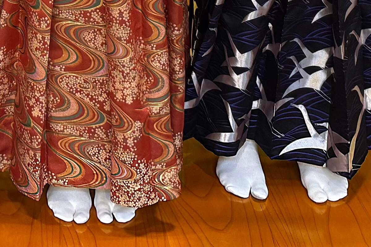 One-toe Japanese socks - strange stuff in Japan