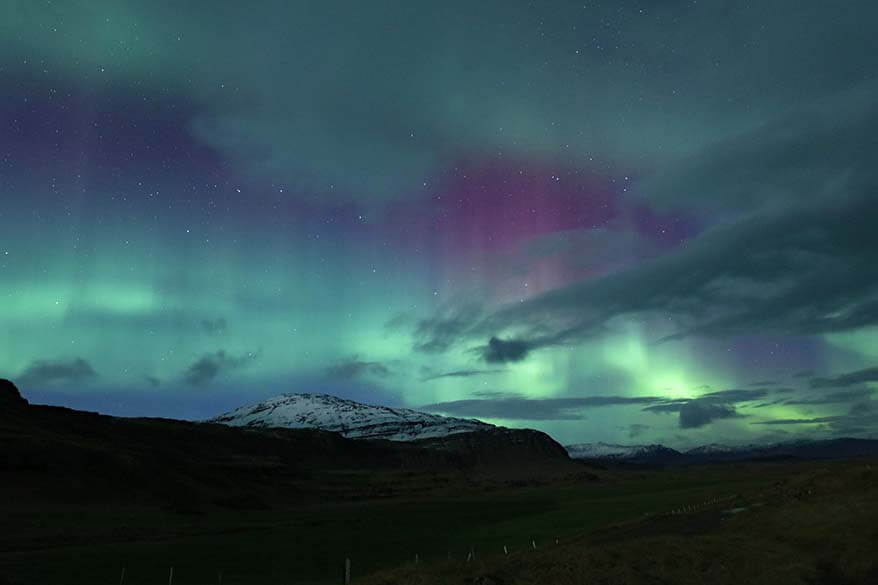 The Northern Lights season in Iceland starts early September