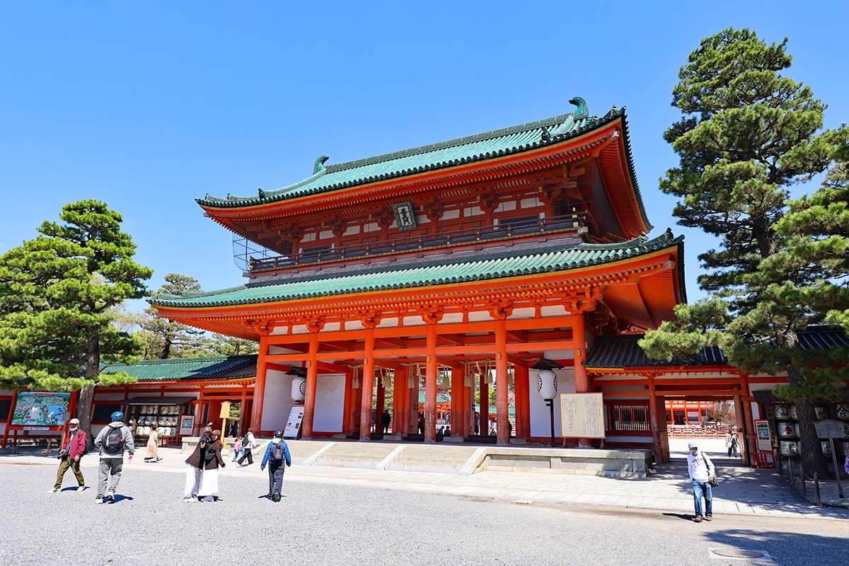 Heian-jingu Shrine in Kyoto