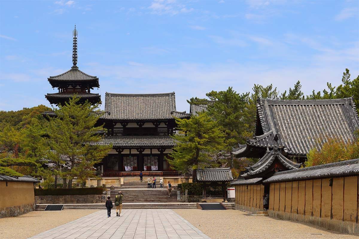 Horyu-ji Buddhist temple in Japan