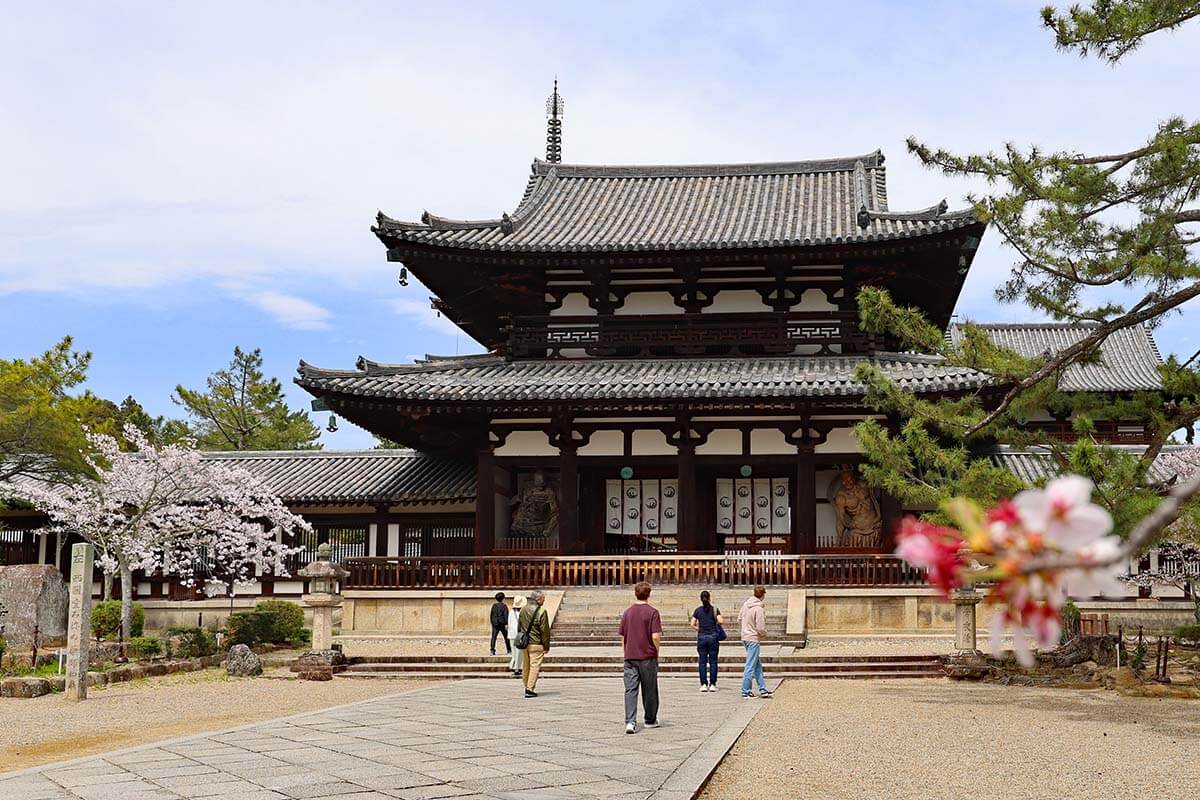 Horyu-ji, one of the oldest temples in Japan