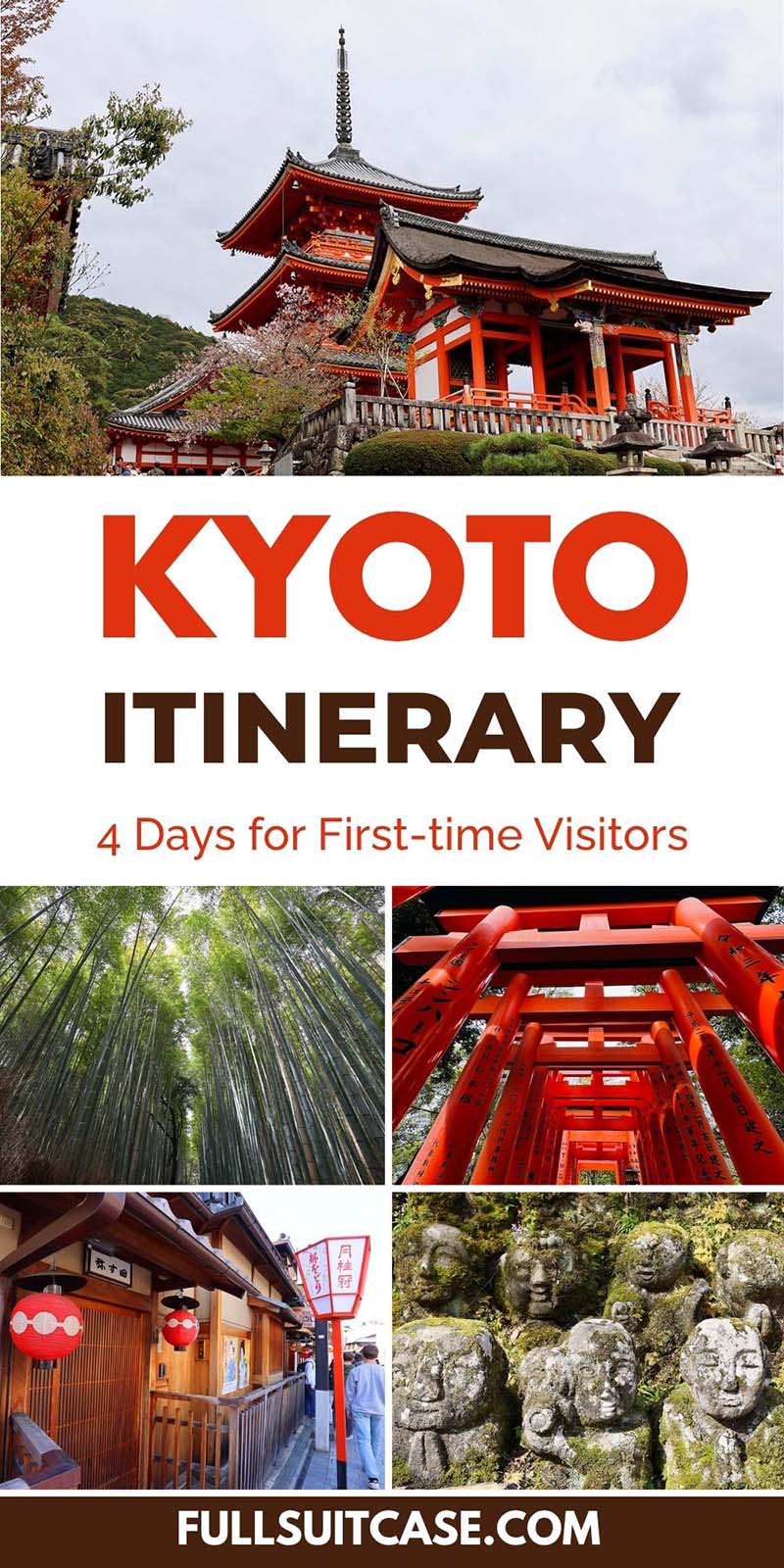 Kyoto itinerary 4 days for first time visitors