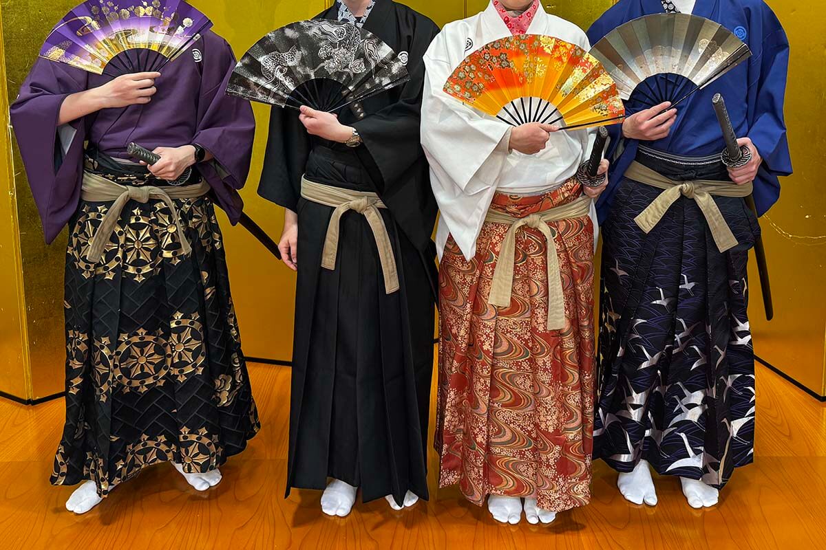 One of our favorite experiences in Kyoto- dressed up for the samurai lesson