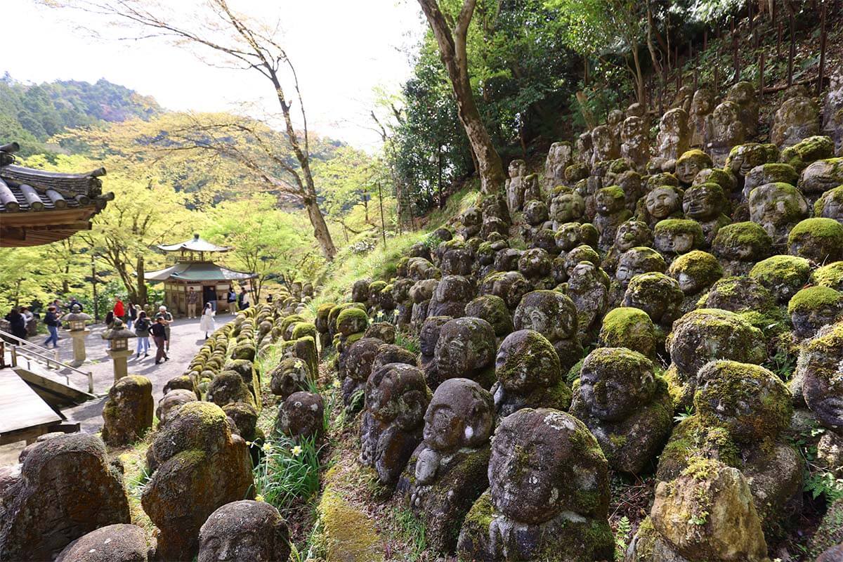 Otagi Nenbutsu-ji temple in Kyoto Japan