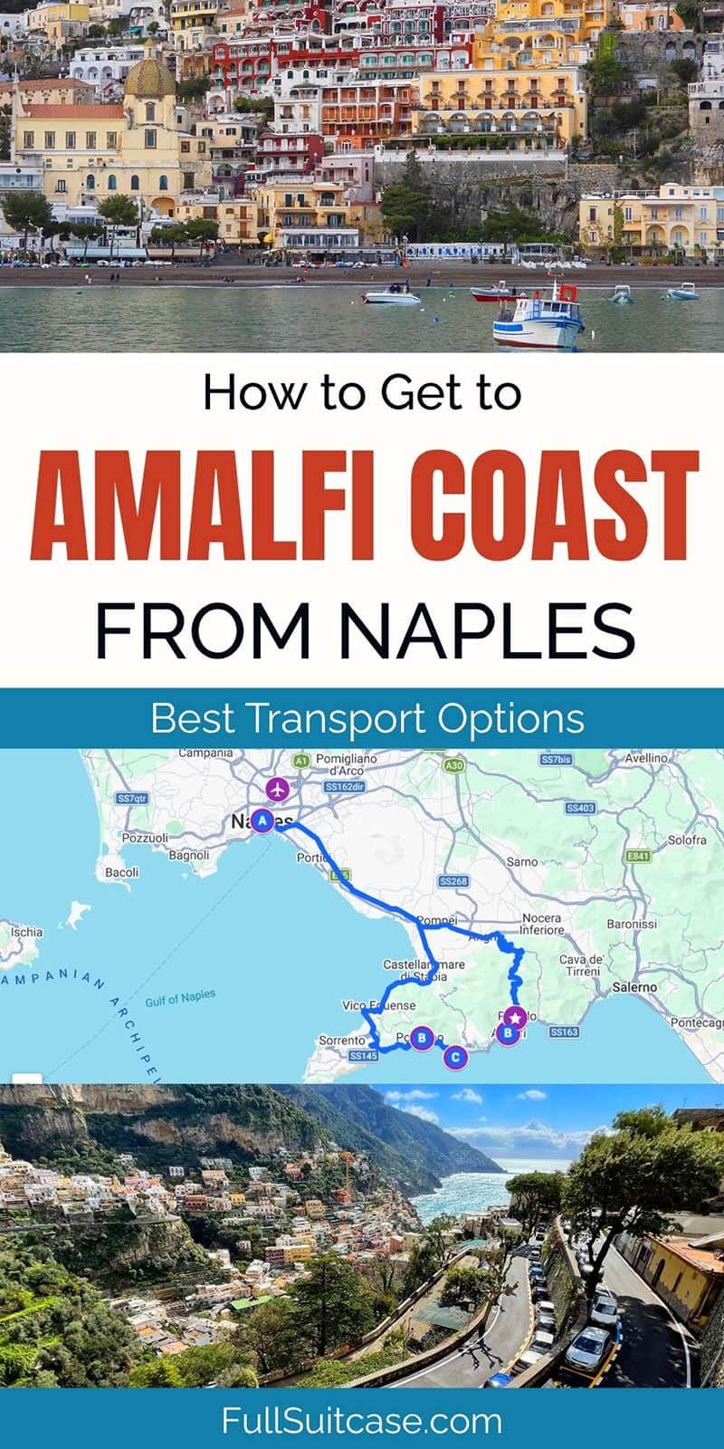 How to get to Amalfi Coast from Naples - best transport options