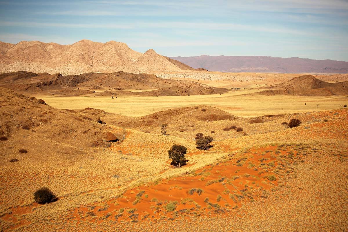 Desert landscape in southern Namibia