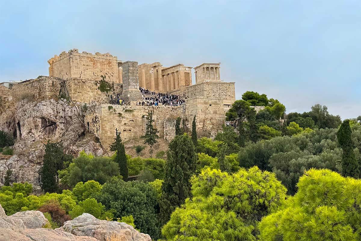Acropolis and Parthenon seen from Areopagus Hill