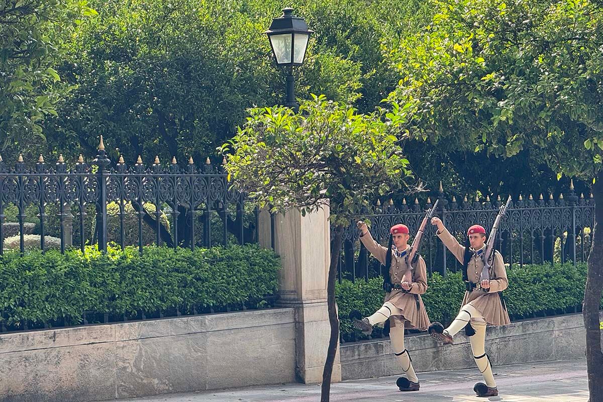 Changing of the Guard at the Presidential Palace in Athens Greece