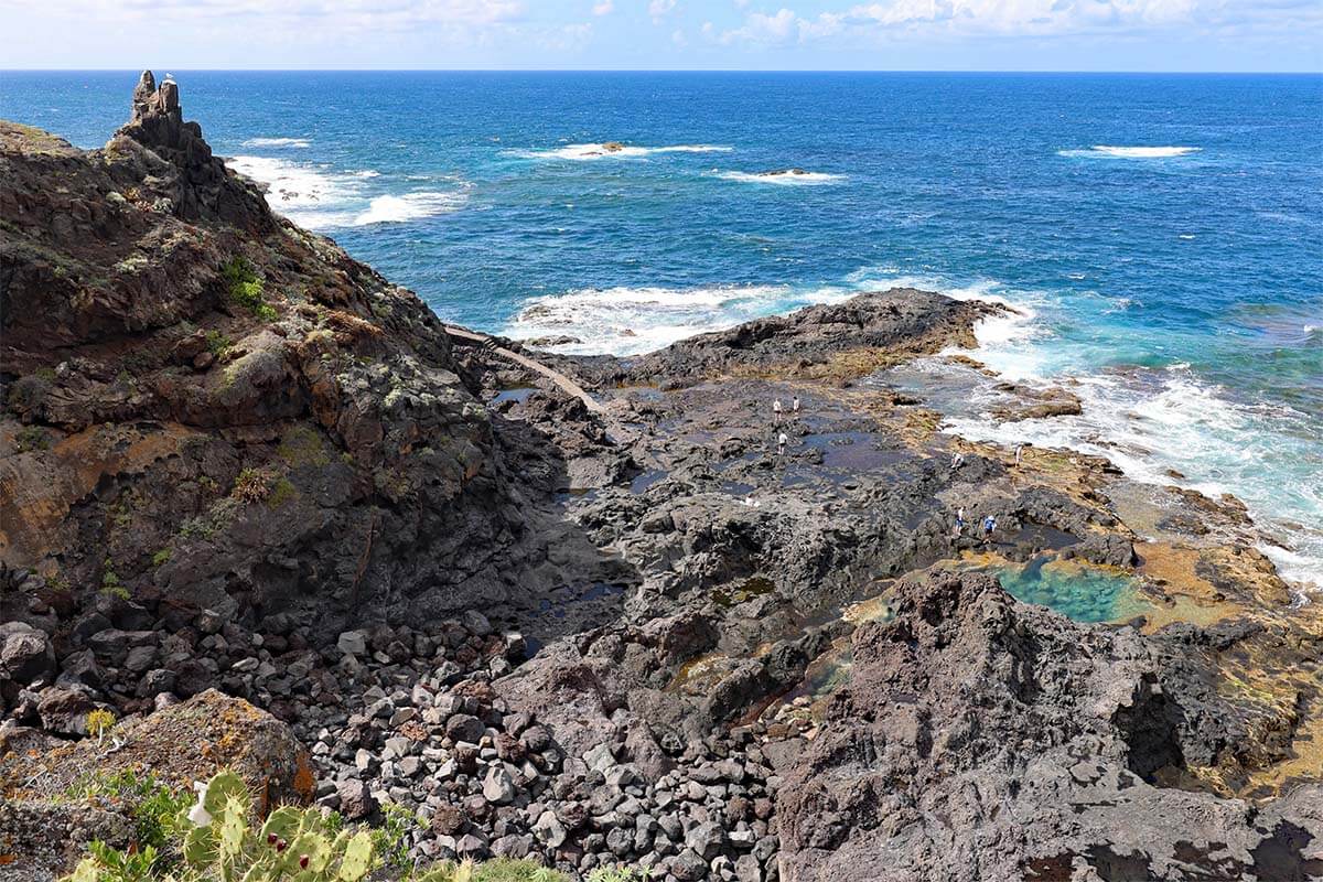 Tenerife coastline with natural pools