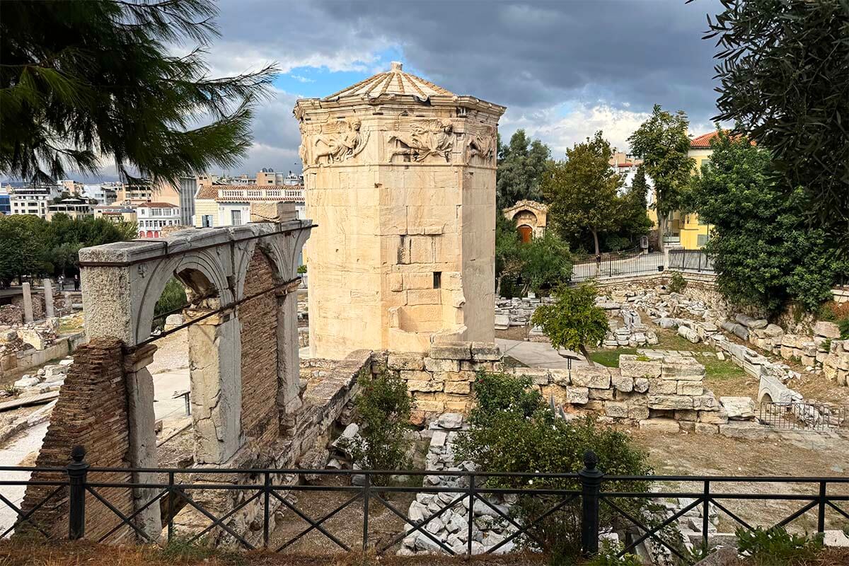 Tower of the Winds at Roman Agora in Athens